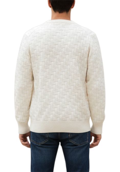 Crew neck jumper with relief detailing MASQ | sweaters | M5625 6510125